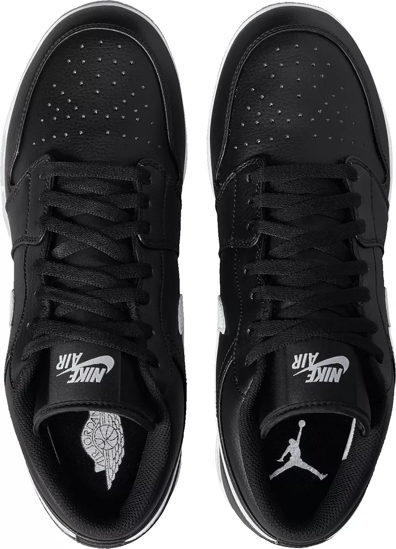 Мужские бейсбольные бутсы Nike Jordan 1 Retro MCS, черный/белый/черный — фото 4