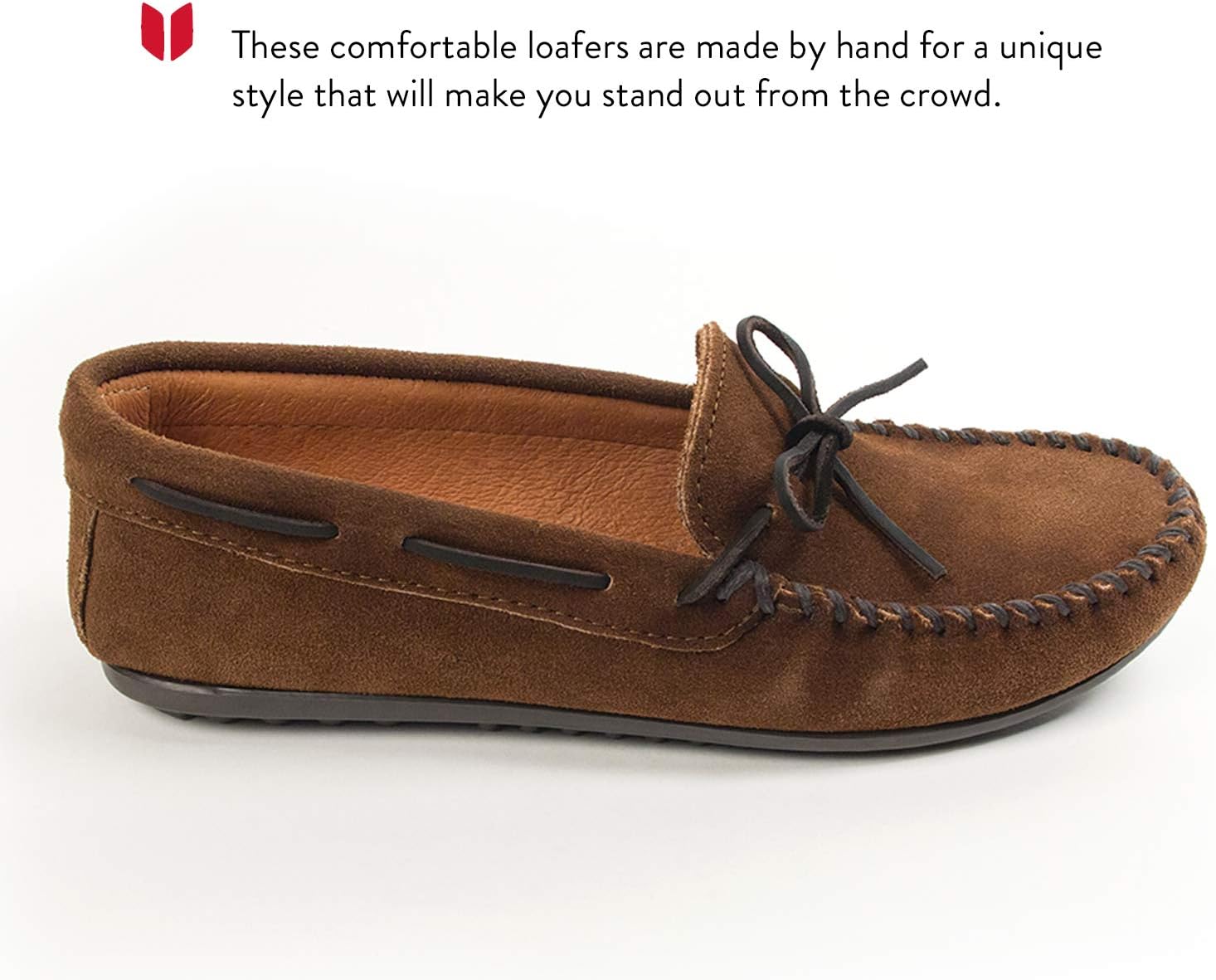 Мокасины для мужчин Minnetonka Classic, коричневый — фото 3