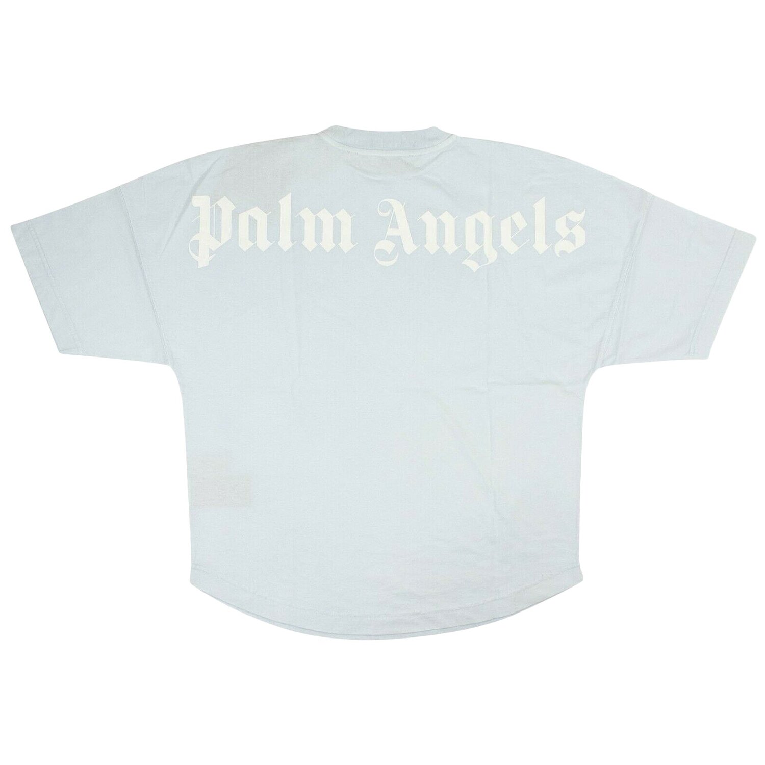 Футболка с короткими рукавами и логотипом Palm Angels, цвет Голубой — фото 2