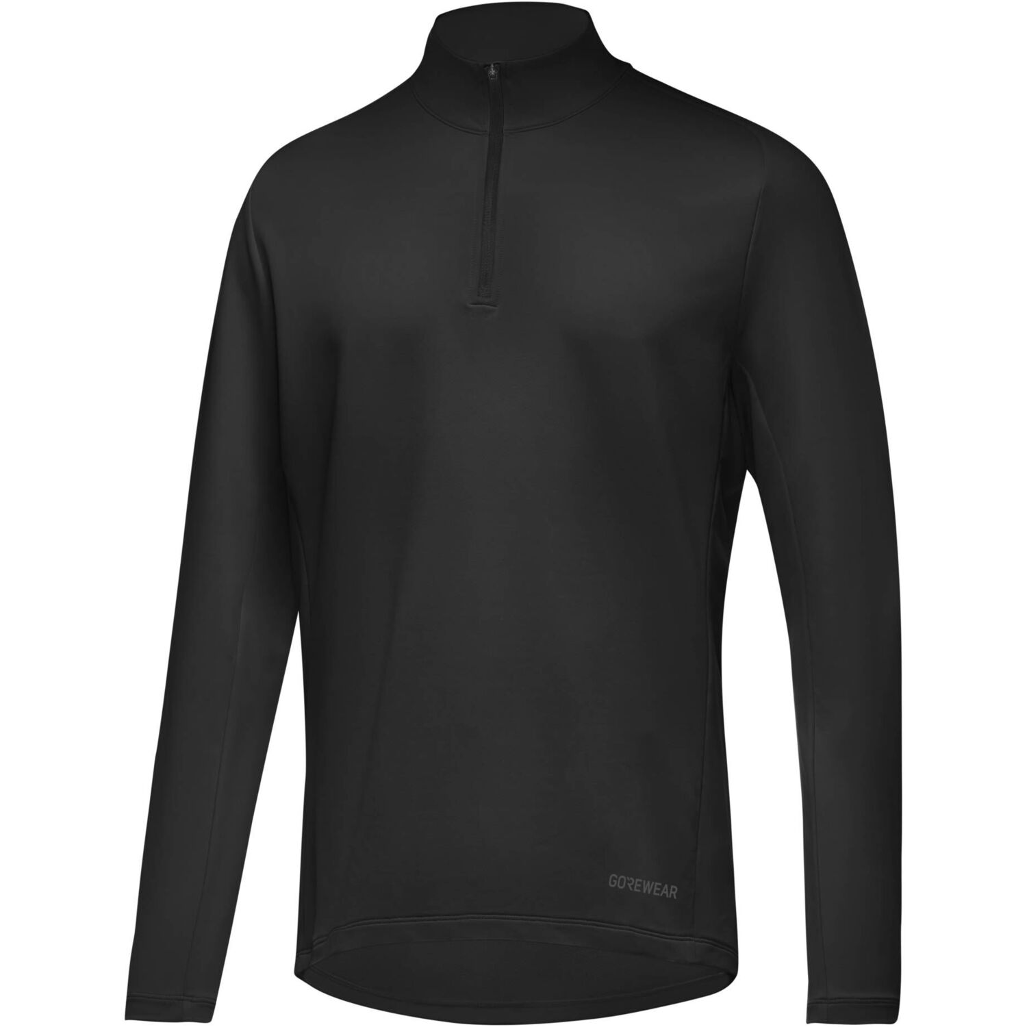 

Рубашка для бега на каждый день, молния средней длины 1/4 Gorewear, черный