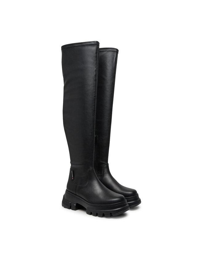 Вейдерсы Tommy Jeans altas Tjw Lightweight Otk Boot EN0EN02634 Negro, черный — фото 2