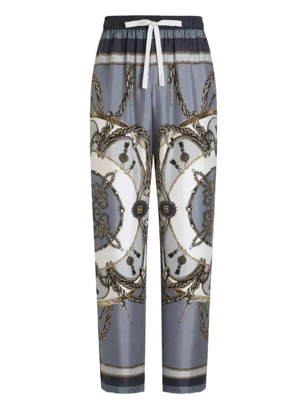 Брюки с принтом Dolce & Gabbana, синий