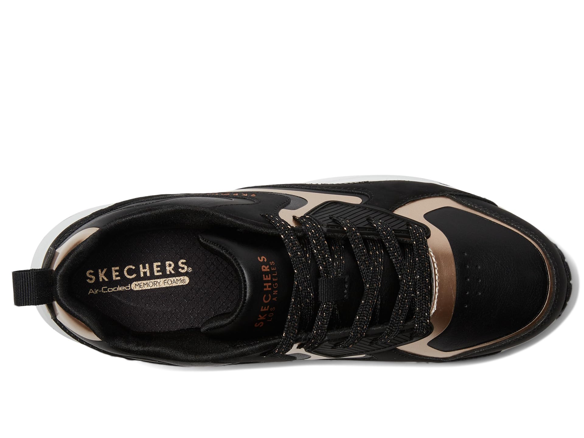 Кроссовки SKECHERS KIDS Uno Gen1 - Color Surge 310547L, Black/Rosegold — фото 2