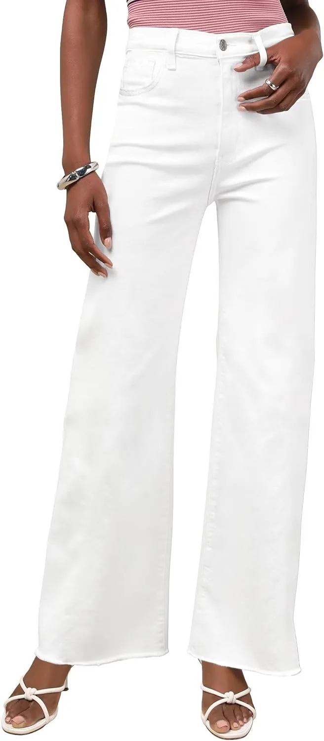 

Allimy женские джинсы с прямыми штанинами и высокой посадкой