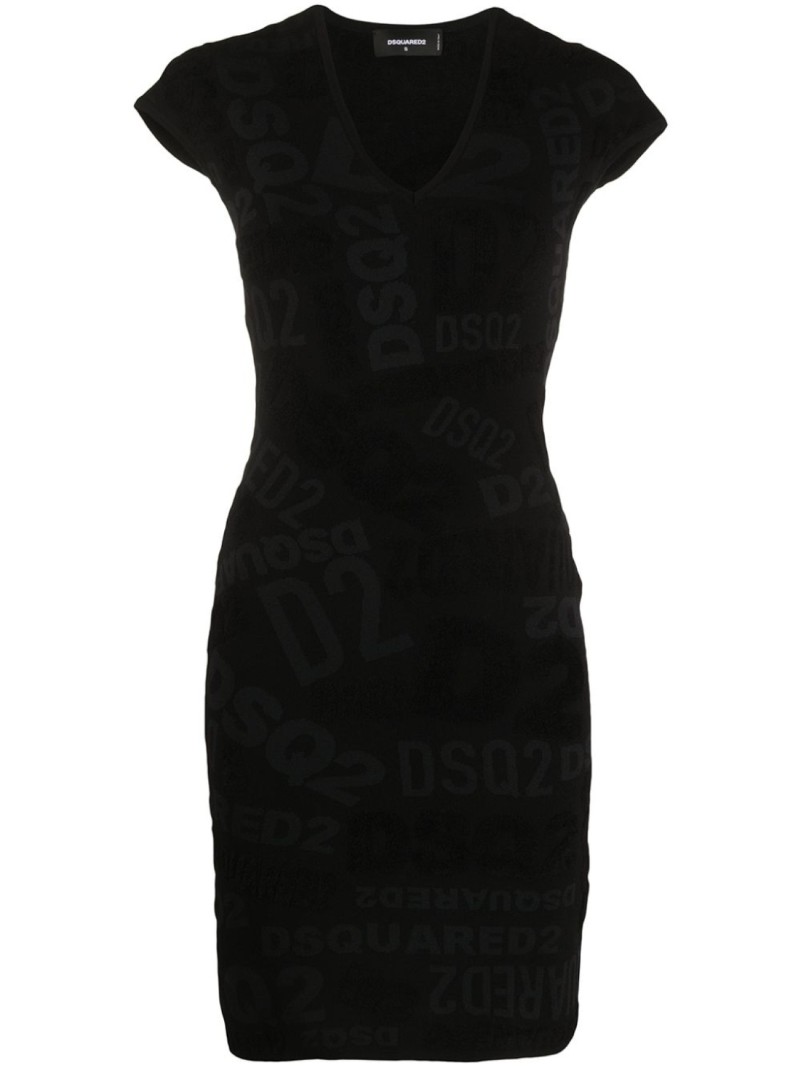 

Dsquared2 платье с логотипом, черный