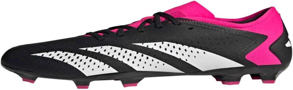 Футбольные бутсы Adidas Predator Accuracy.3 Low для твердого поля, черный/белый/розовый — фото 2