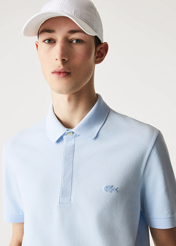 Синяя мужская футболка-поло regular fit paris paris Lacoste
