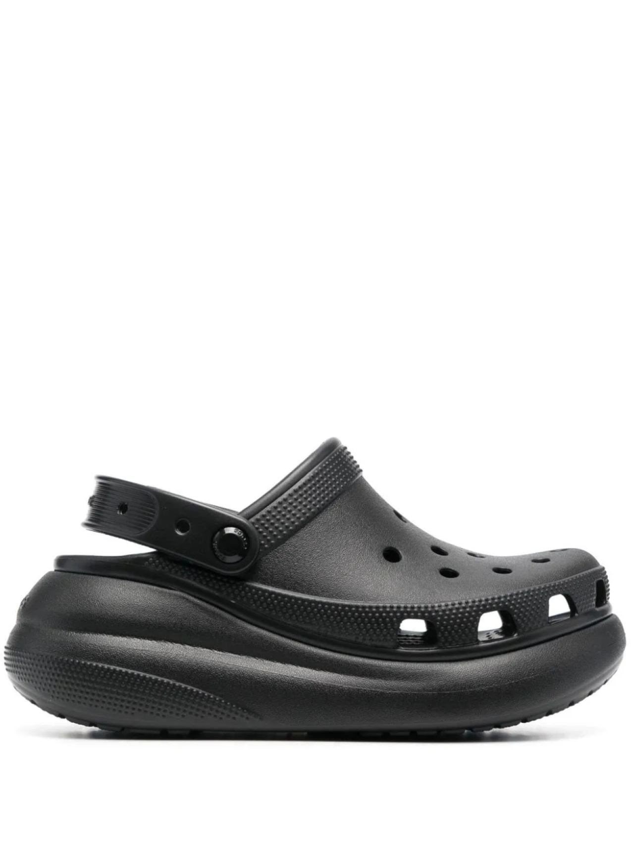 

Шлепанцы на платформе с ремешком на пятке Crocs, черный