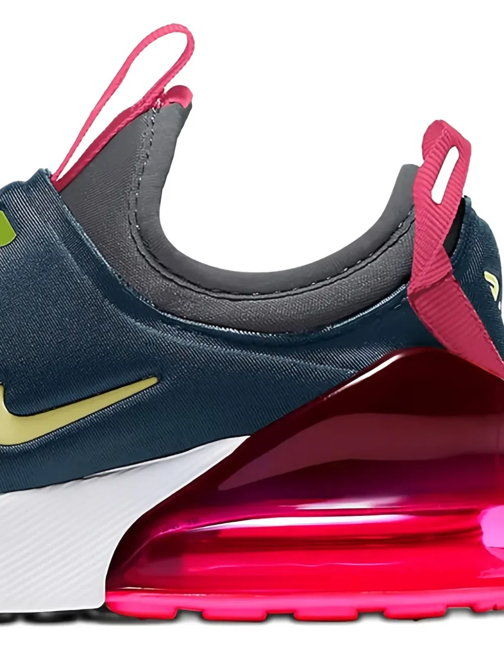 Кроссовки Air Max 270 Extreme "Iron Grey/Life Lime/Deep Ocean" Nike Kids, серый — фото 3