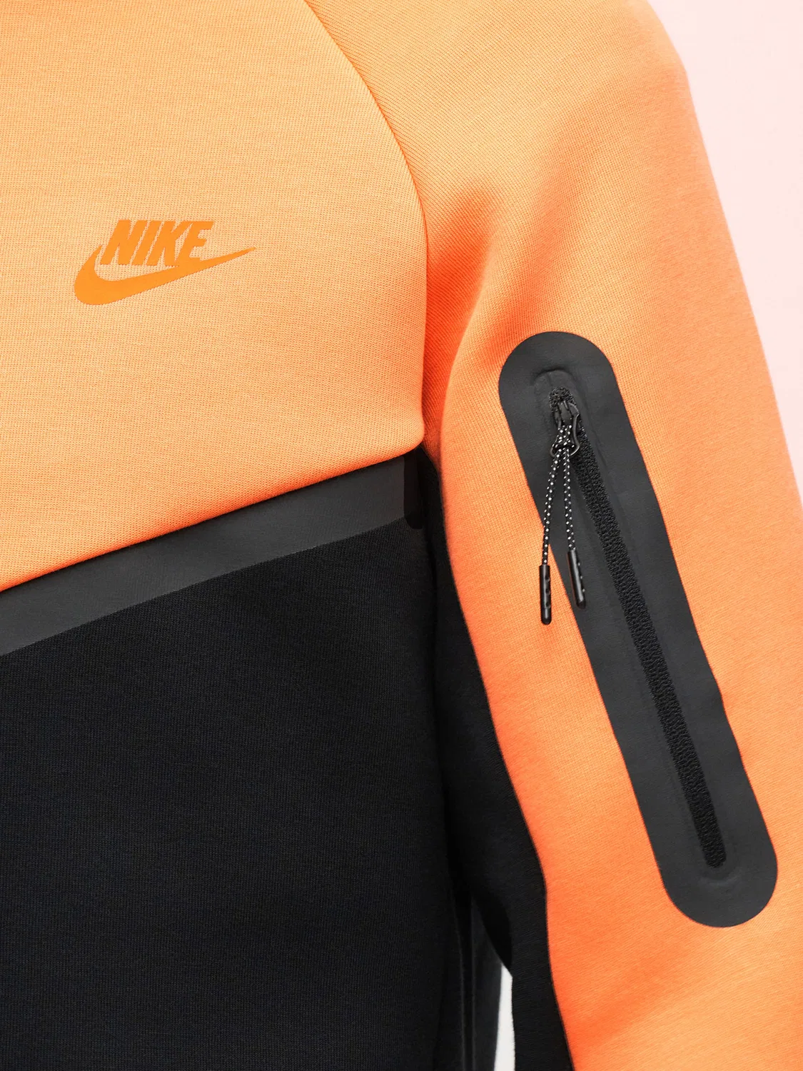 Толстовка на молнии из технологического флиса Nike Sportswear, Orange — фото 2