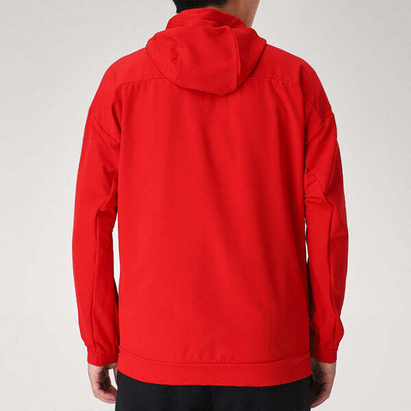 Куртка adidas Sports hooded Long Sleeves Jacket Red, красный — фото 3