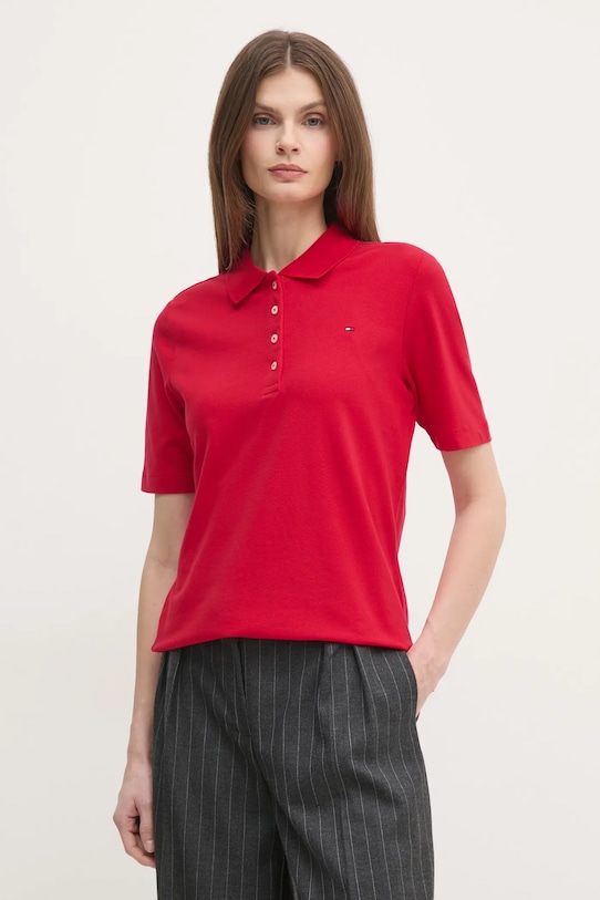 

Поло Tommy Hilfiger, красный