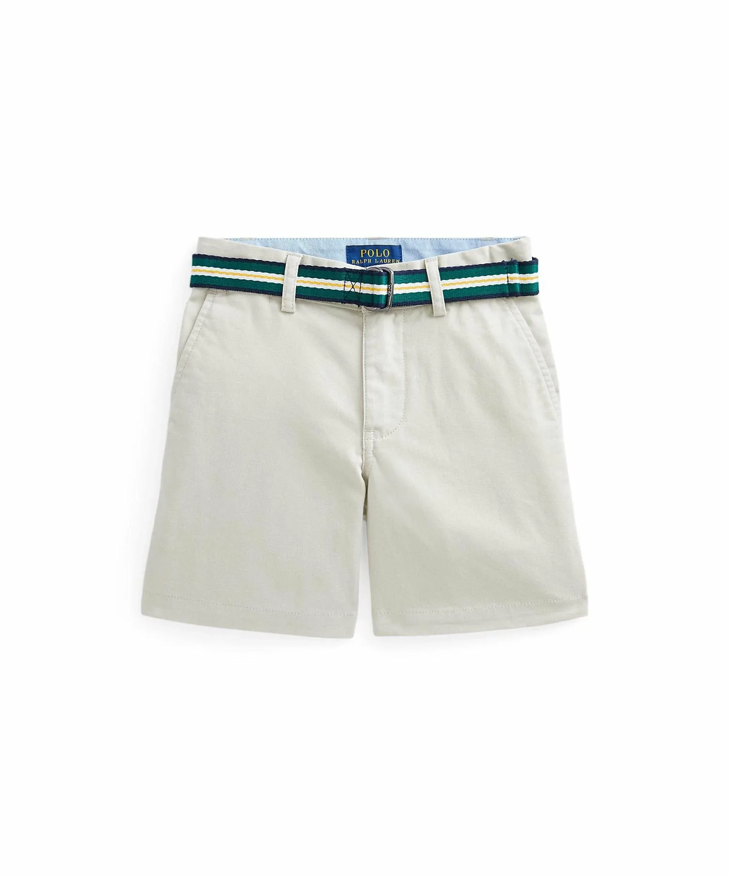(Для мальчиков 5-7 лет) Прямые шорты из износостойкой саржи. Polo Ralph Lauren, 101 Natural