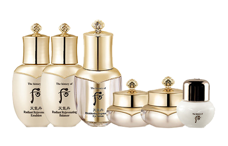 

Набор для подтяжки кожи Floral Radiance из 6 предметов увлажняющий, питающий и гидратирующий The History Of Whoo, Offering Glorious Tightening 6-Piece Experience Gift