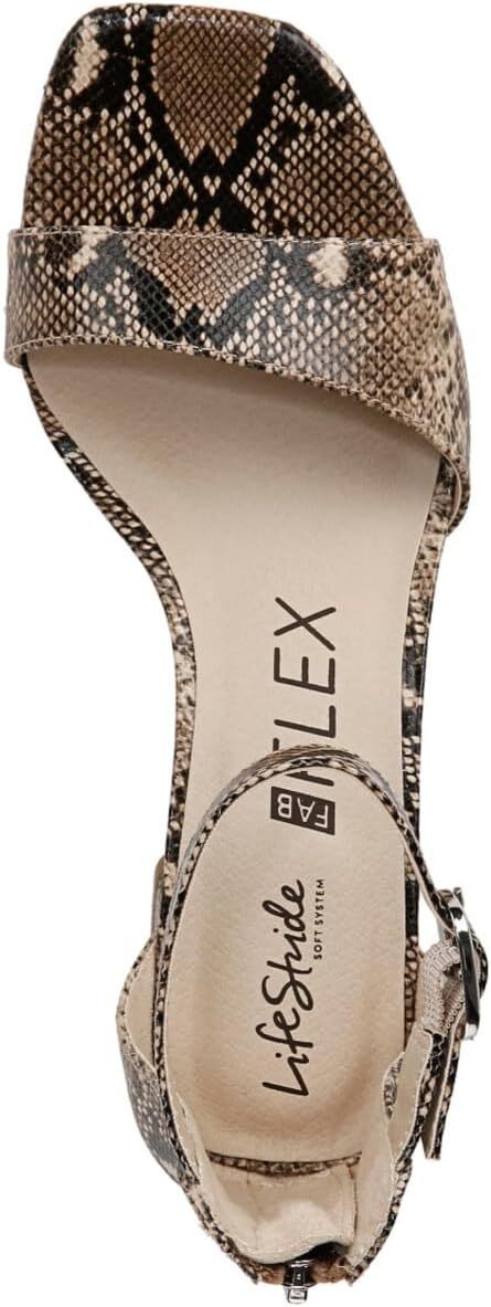 Сандалии LifeStride Cassidy Ankle Strap Dress Sandals, цвет Hazelnut Snake — фото 2