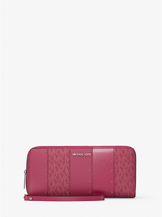 

Большой континентальный кошелек Jet Set с заклепками, Dark Raspberry Multi