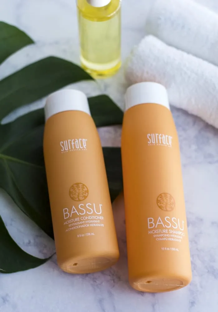 Кондиционер для поверхностных волос Bassu Moisture Conditioner - Увлажняет, распутывает и смягчает - 237 мл Surface Hair, Formulated to protect color-treated hair from fading and damage — фото 2