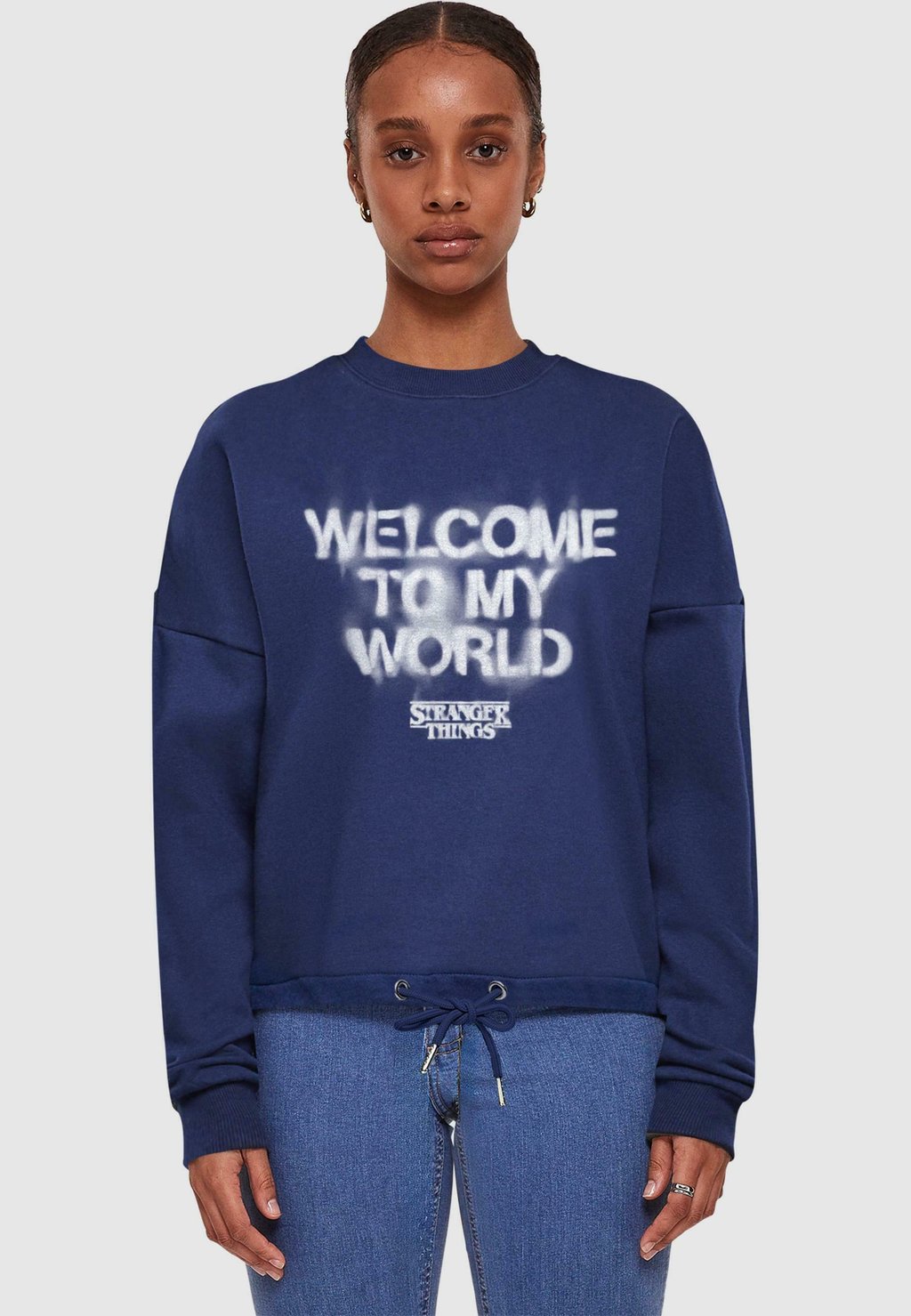 

Толстовка WELCOME TO MY WORLD ABSOLUTE CULT, темно-синий