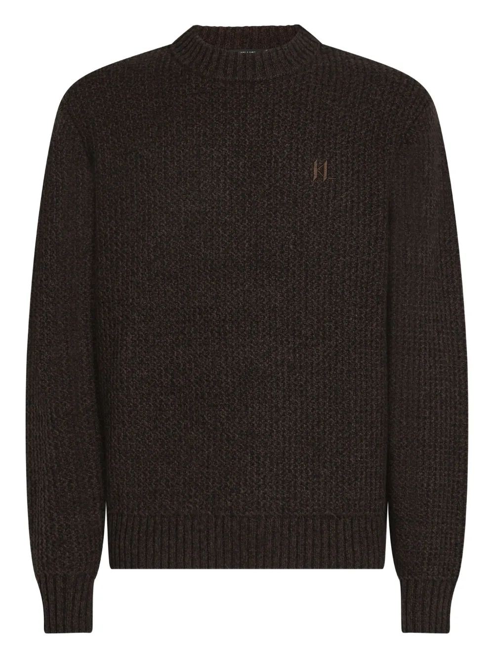 

Фактурный свитер KARL LAGERFELD, коричневый