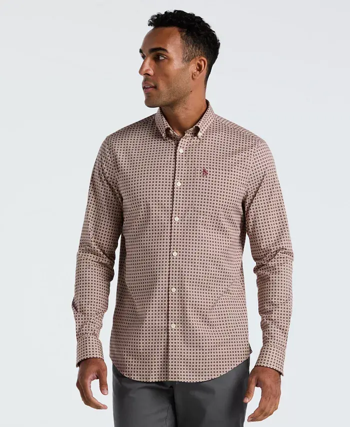 

Мужская рубашка с длинным рукавом Slim Fit Original Penguin, коричневый