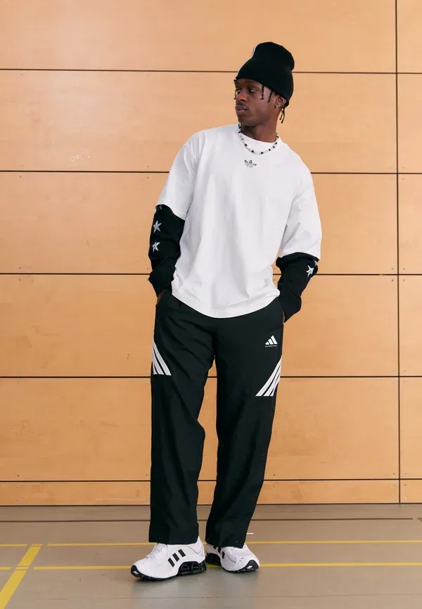 Спортивные штаны Crazylite Adidas Performance, черно-белые — фото 2
