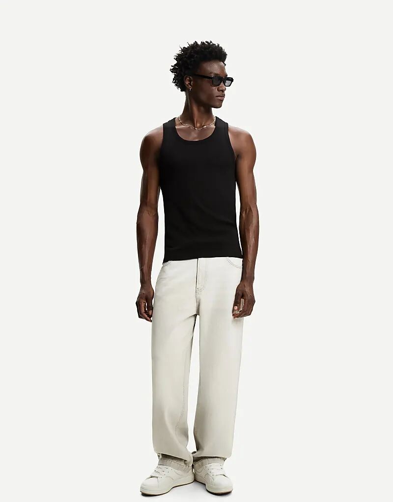 

Джинсы Bershka Super baggy светло-серого цвета
