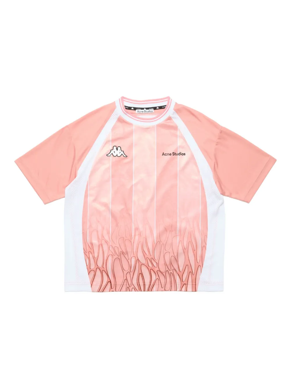 

Футболка с логотипом из коллаборации с Kappa Acne Studios, розовый