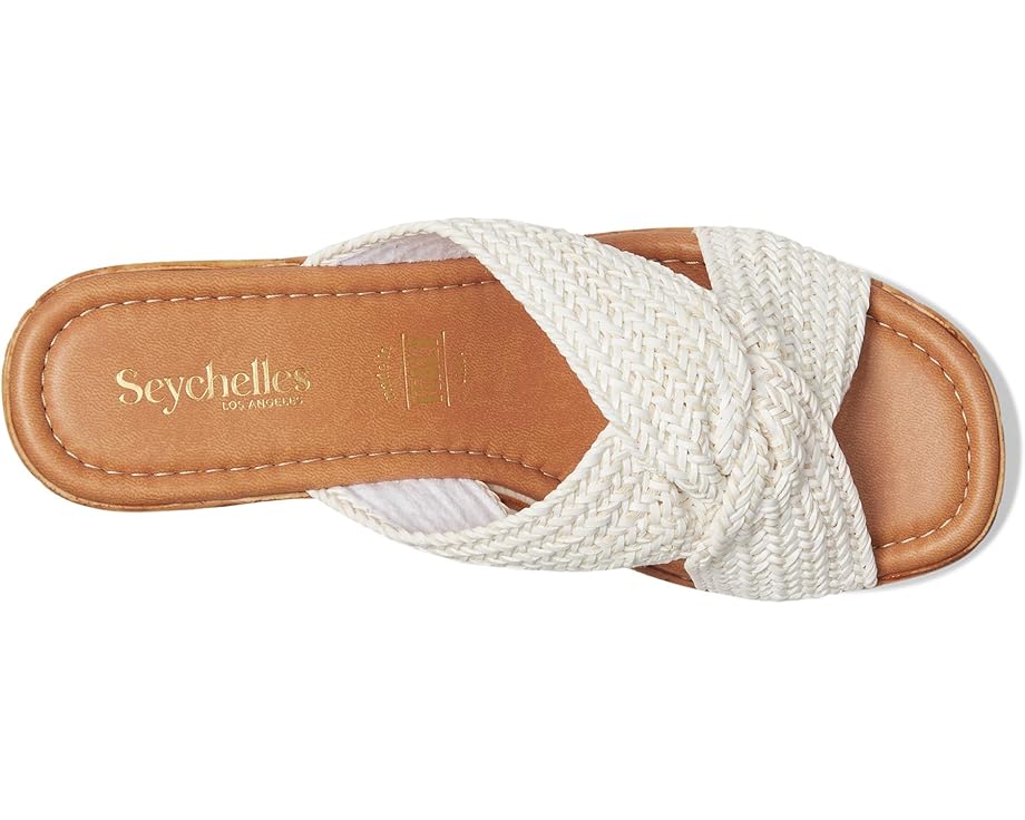 Туфли Seychelles Adorned Raffia Slide Sandal, белый — фото 2