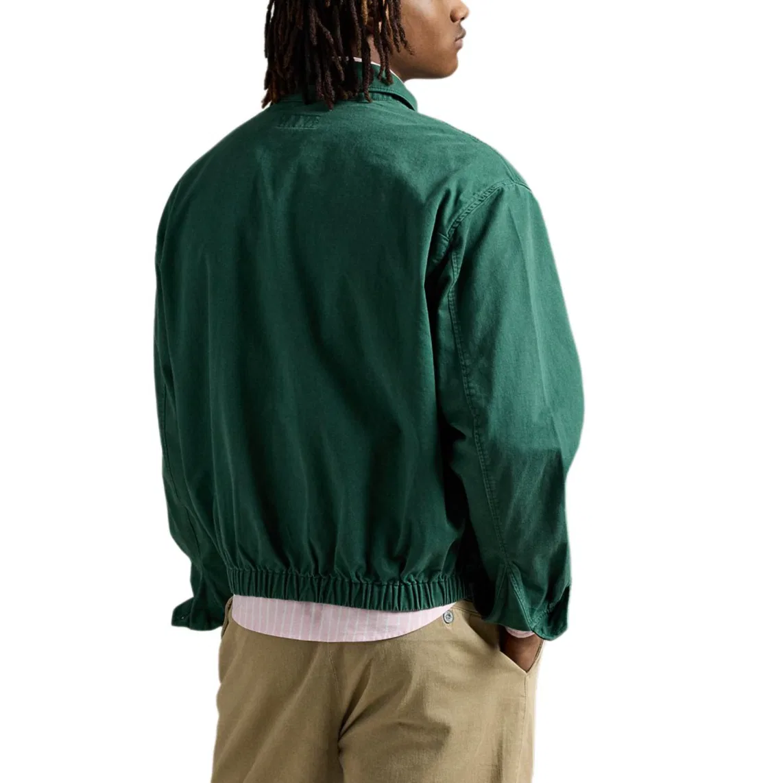 Куртка на молнии The Big zip-up Polo Ralph Lauren, Washed Forest Green — фото 4