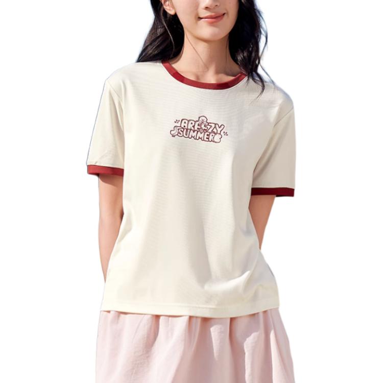 

361° Футболка для бега женская cream white