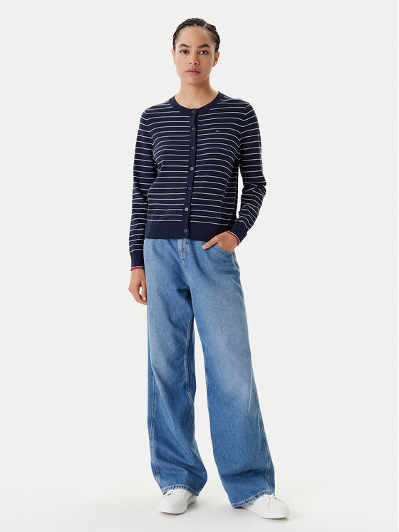Кардиган обычного кроя WW0WW42370 Tommy Hilfiger, синий — фото 2