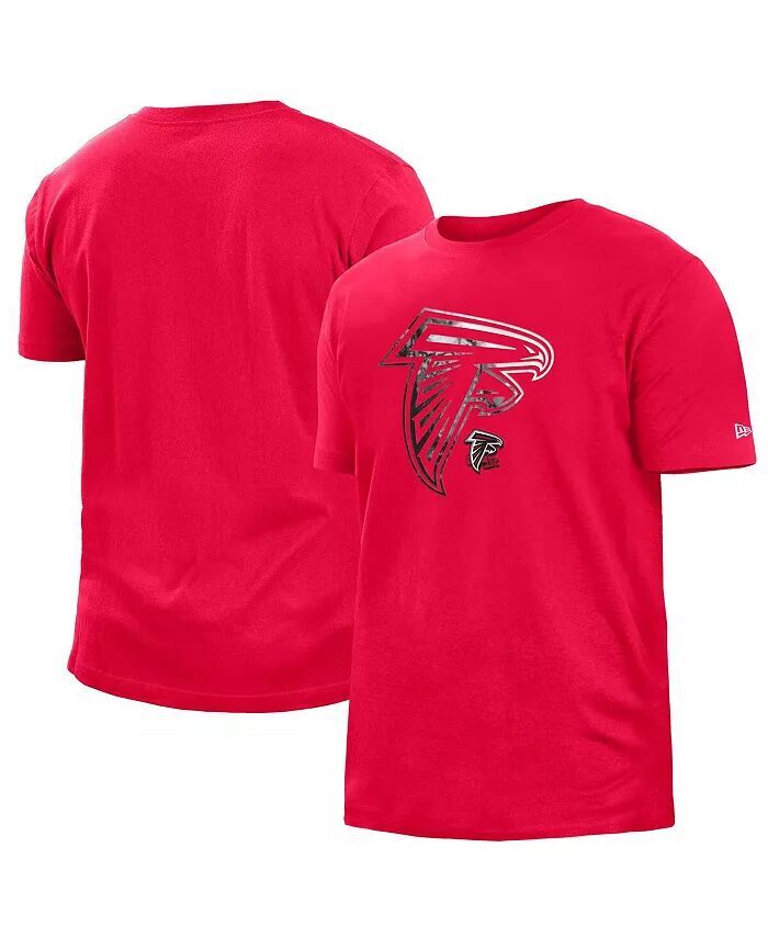 

Мужская красная футболка Atlanta Falcons 2022 Sideline Ink Dye New Era