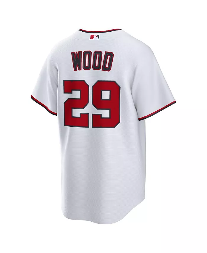 Мужская реплика игровой футболки James Wood Washington Nationals Home Replica 2.0 Nike — фото 3