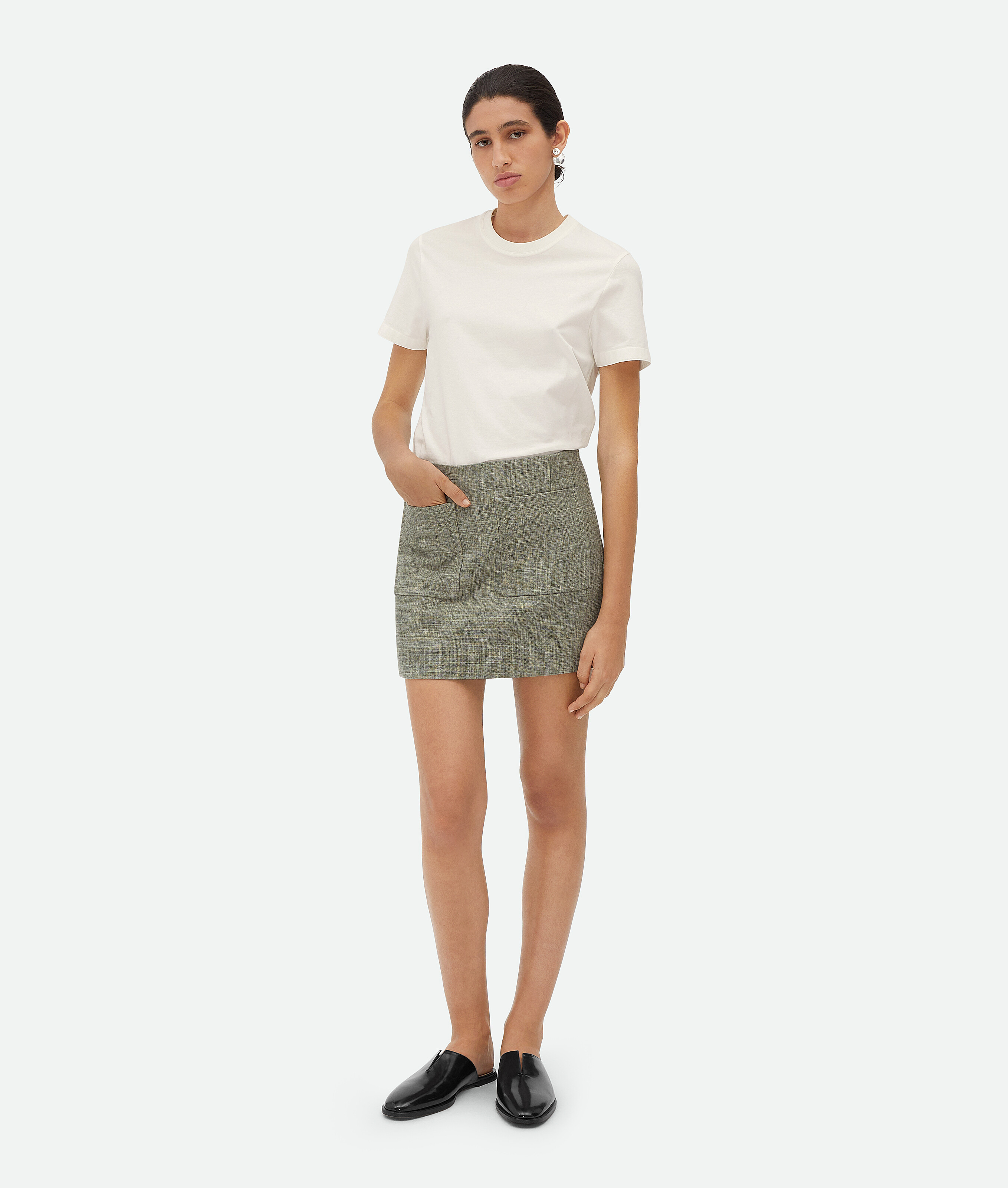

Юбка из меланжевого хлопка Bottega Veneta