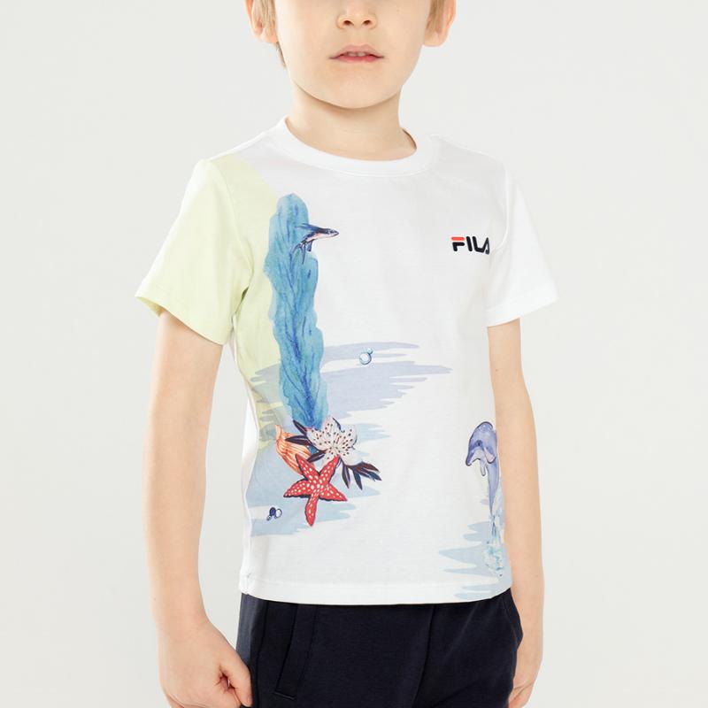 FILA KIDS Футболка Standard белая для детей 3-7 лет — фото 2