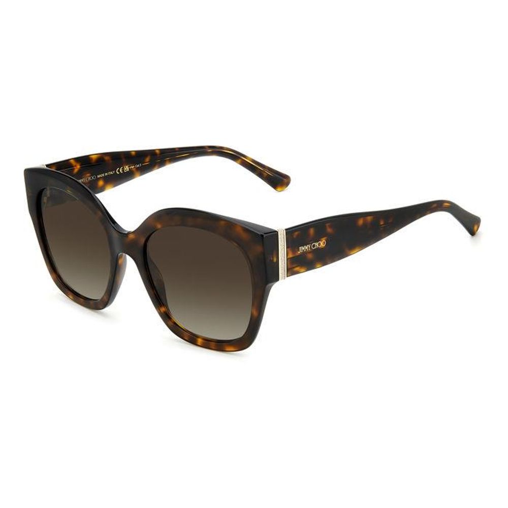 

Коричневые солнцезащитные очки из ацетата Jimmy Choo Eyewear