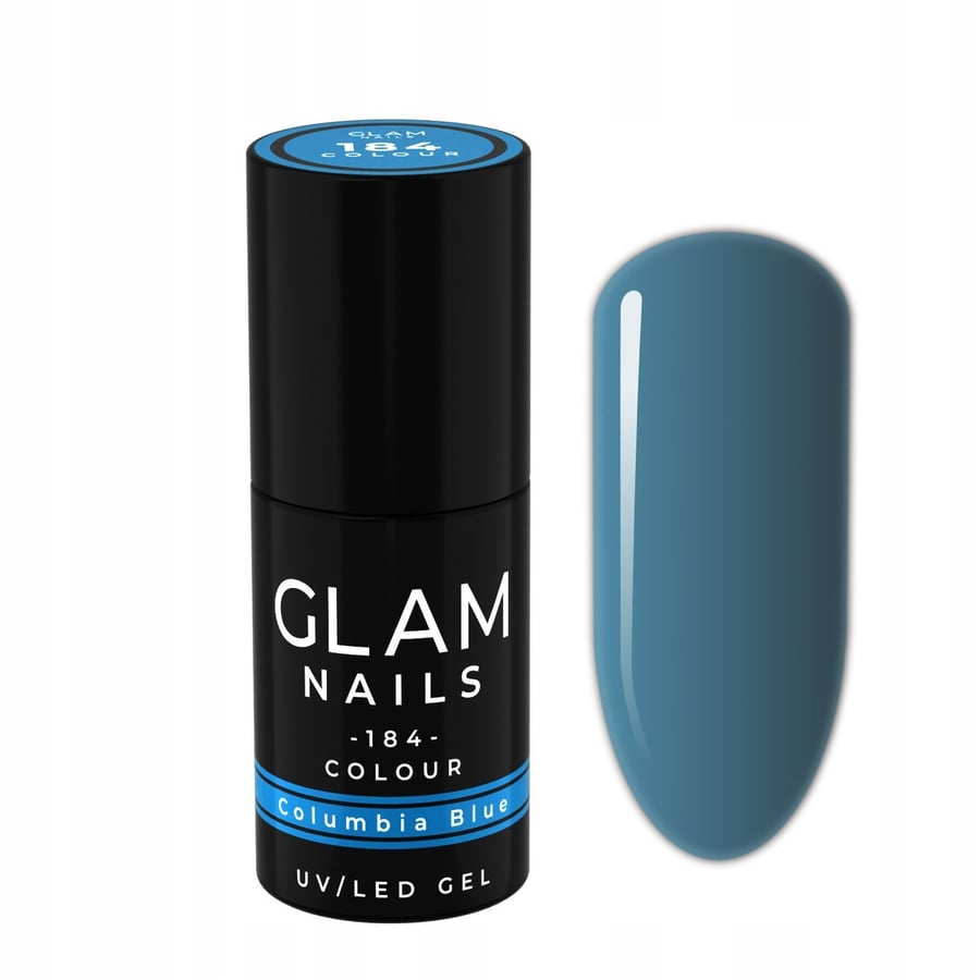 

Гибридный лак для ногтей Glam Nails 184 Columbia Blue 6 мл