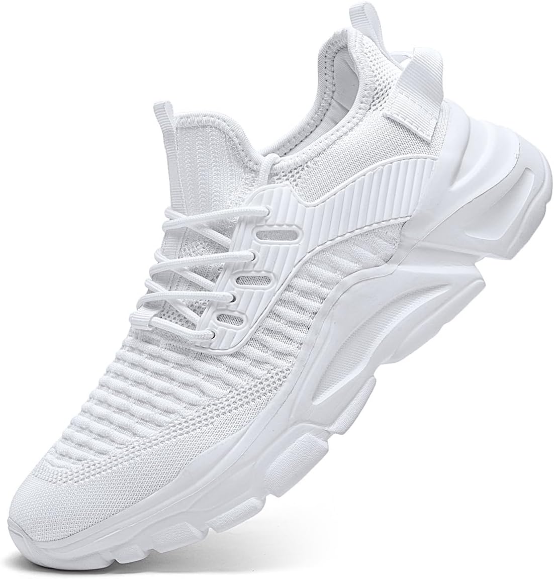 

Мужские кроссовки без шнурков для ходьбы, тенниса и бега, легкие, дышащие, с мягкой подошвой, комфортные, для работы и занятий в спортзале Kapsen, белый