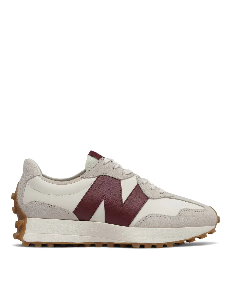 

Женские повседневные кроссовки 327 New Balance, белый/бордовый