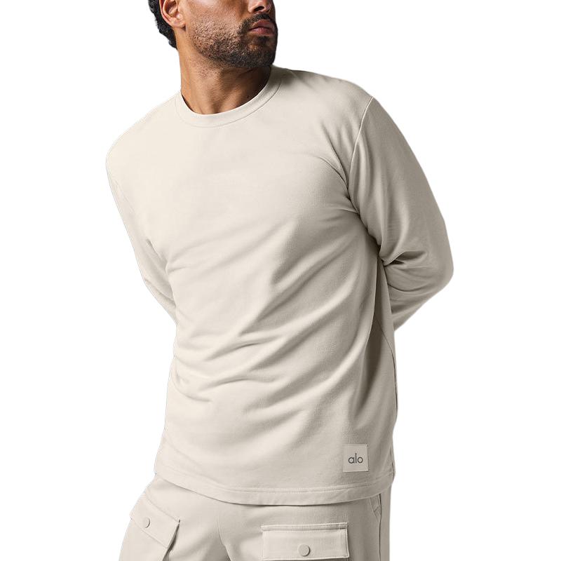 

DOUBLE TAKE LONG SLEEVE Толстовка мужская Alo Yoga, bone белый/bone
