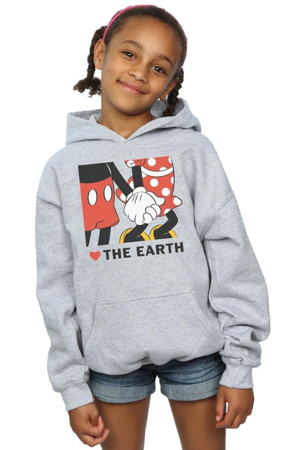 

Толстовка с Микки Маусом в форме сердца и земли Disney, серый