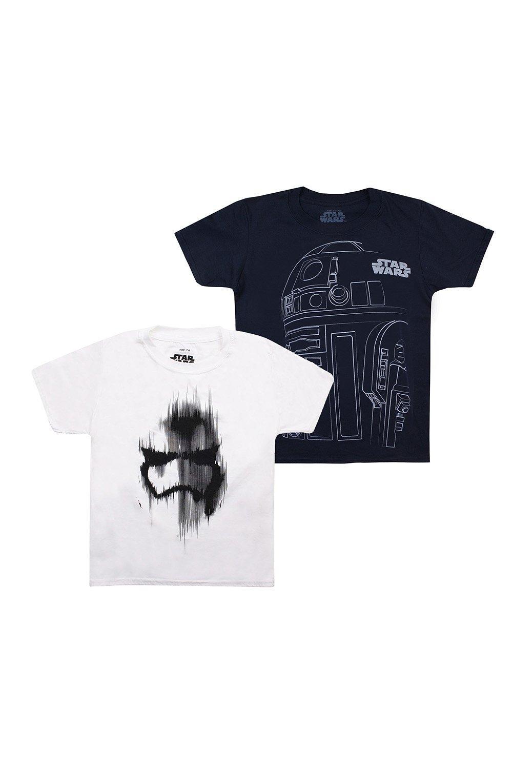 

Комплект из 2 хлопковых футболок «Звездные войны» для мальчиков Star Wars, мультиколор