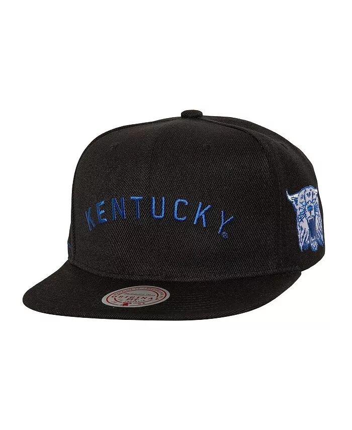 

Мужская черная бейсболка Kentucky Wildcats Triple Play Snapback Mitchell & Ness