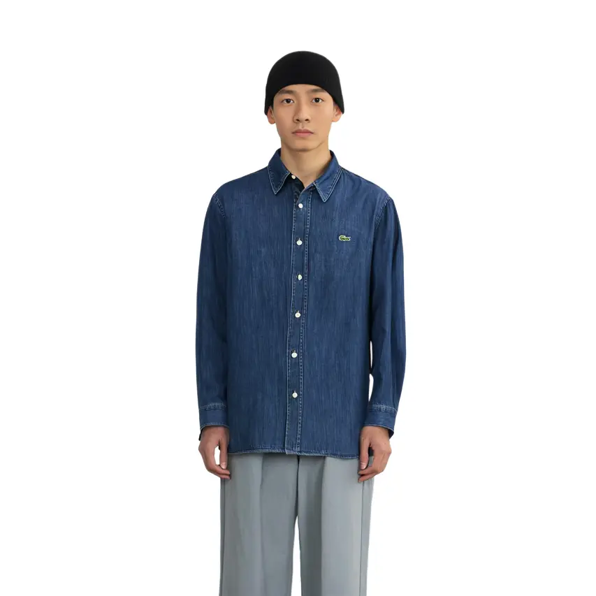 LACOSTE Мужская рубашка, цвет CDZ/Blue — фото 3