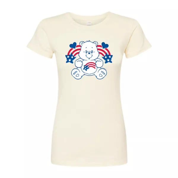

Детская футболка Care Bears America Stars & Stripes приталенная Licensed Character, бежевый