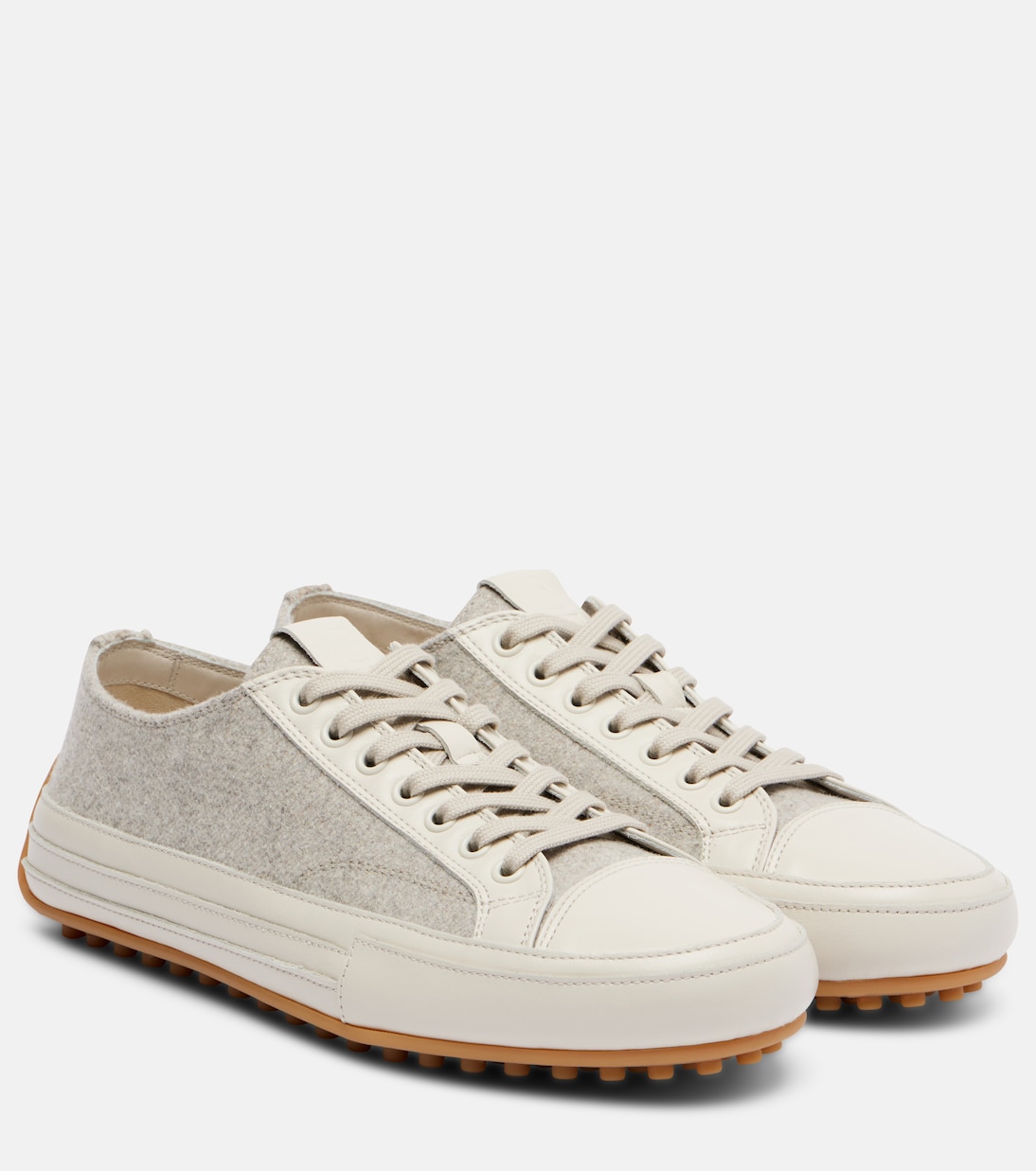 Кожаные кроссовки Tod's, белый