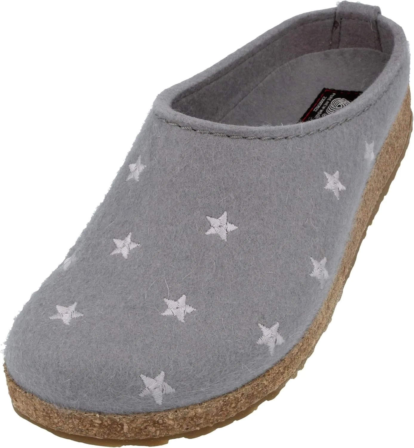 Войлочные тапочки HAFLINGER Grizzly Holly, войлочные сабо, Steel Grey