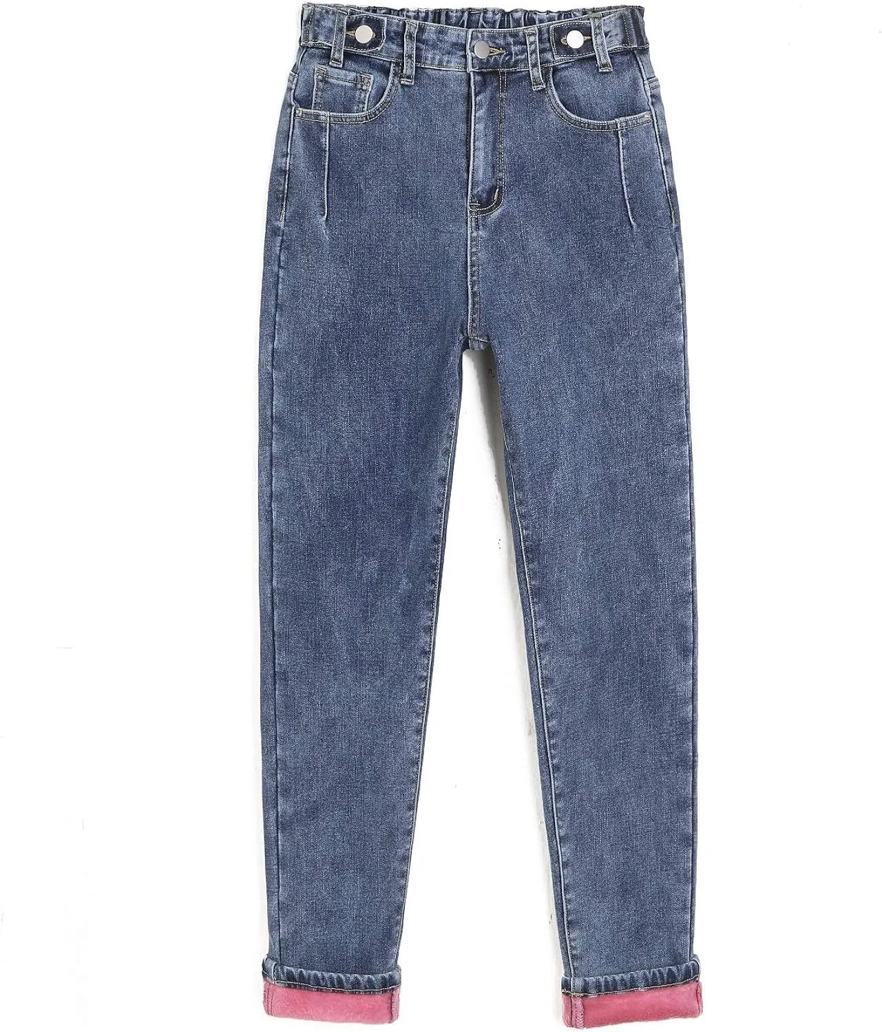 

Женские зимние утепленные джинсы Lazutom с флисовой подкладкой и эластичным поясом