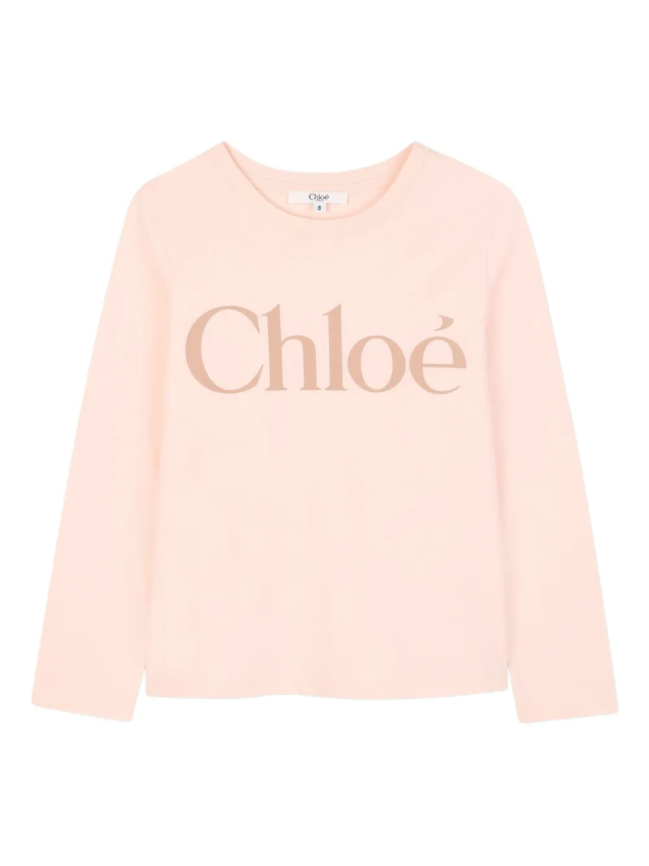 

Футболка с длинными рукавами и логотипом Chloé Kids, розовый