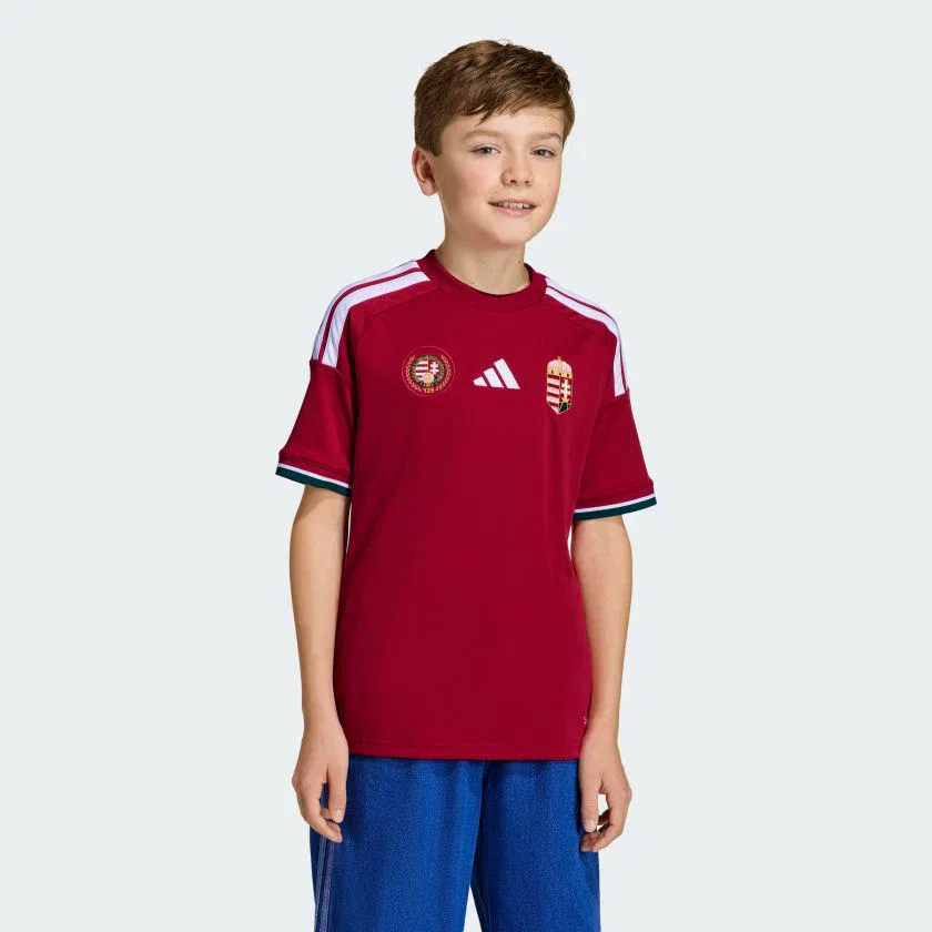 Детская домашняя футболка adidas Hungary 26, Team Victory Red — фото 3